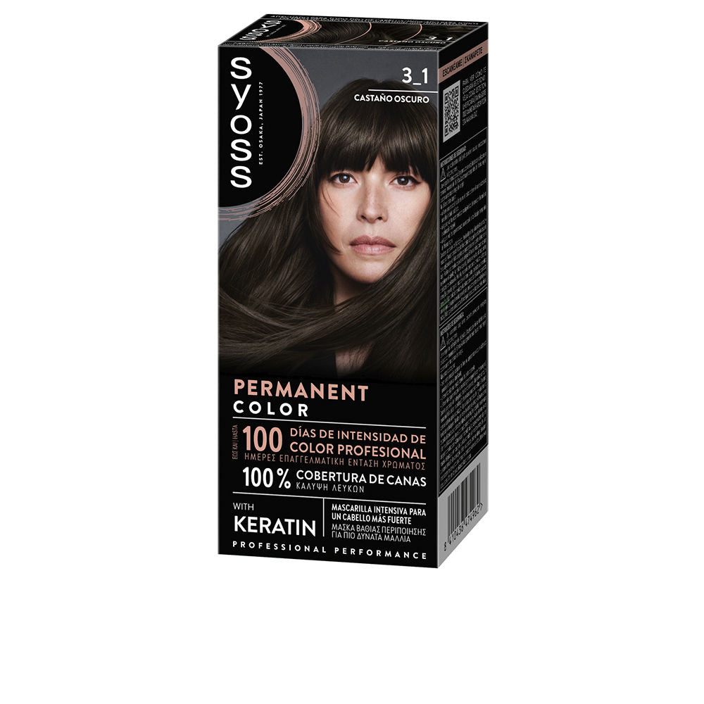 SYOSS PERMANENT COLOR #3.1-Castaño Oscuro 1 u