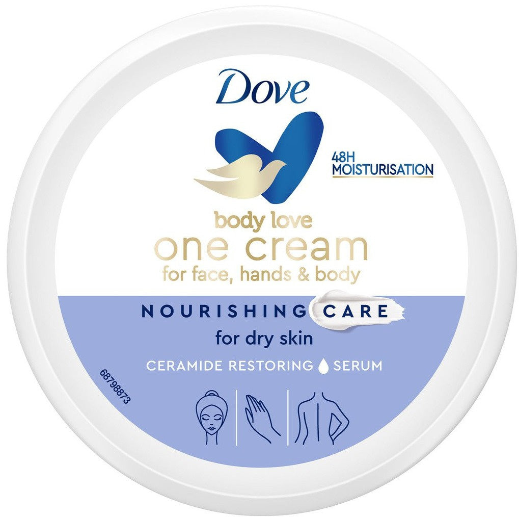 DOVE NOURISHING CREAM face body and hands dry skin 250 ml