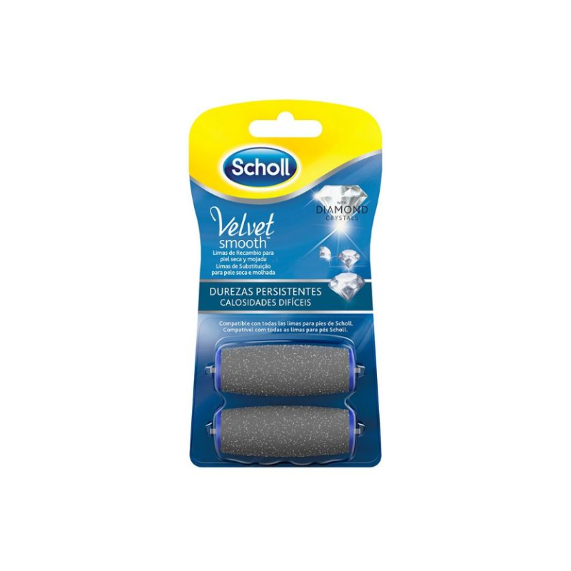 SCHOLL VELVET SMOOTH lima per calli persistenti ricarica 2 unità