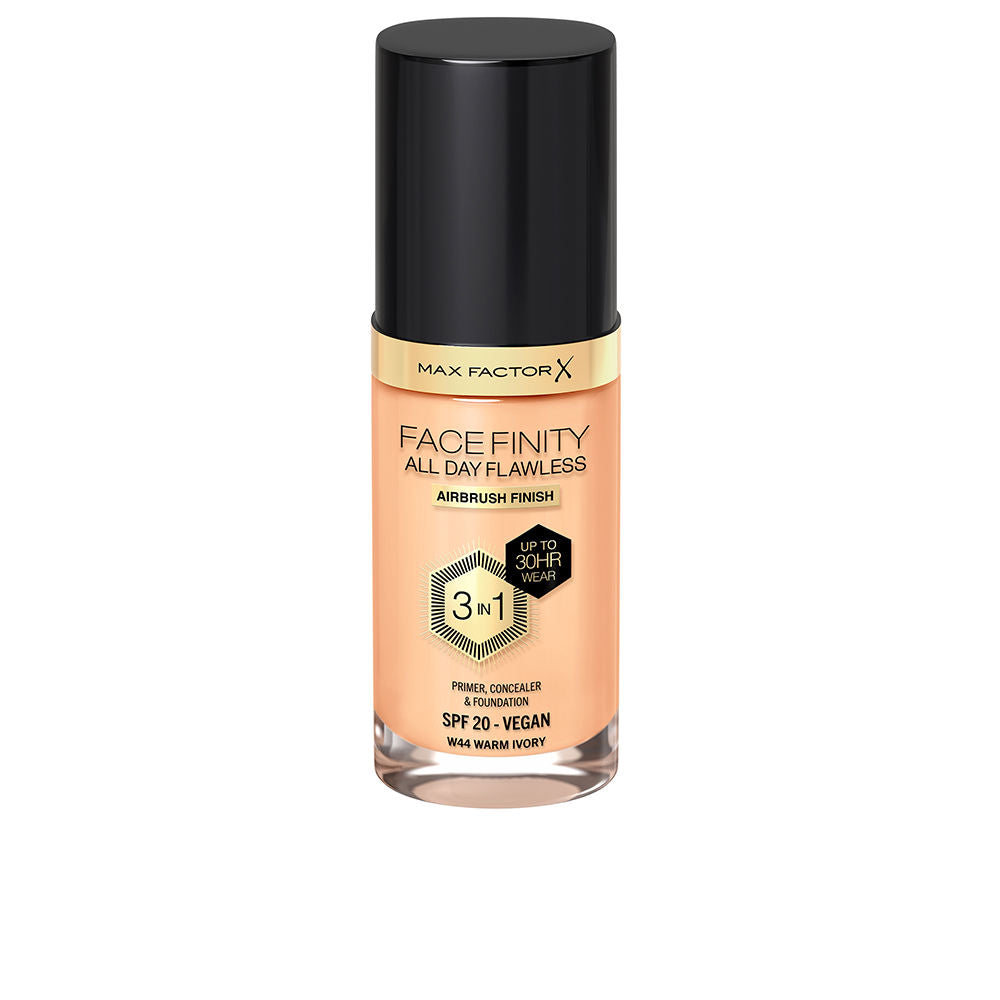 MAX FACTOR FACEFINITY 3IN1 primer, concealer &amp; foundation #44-warm ivory 30 ml