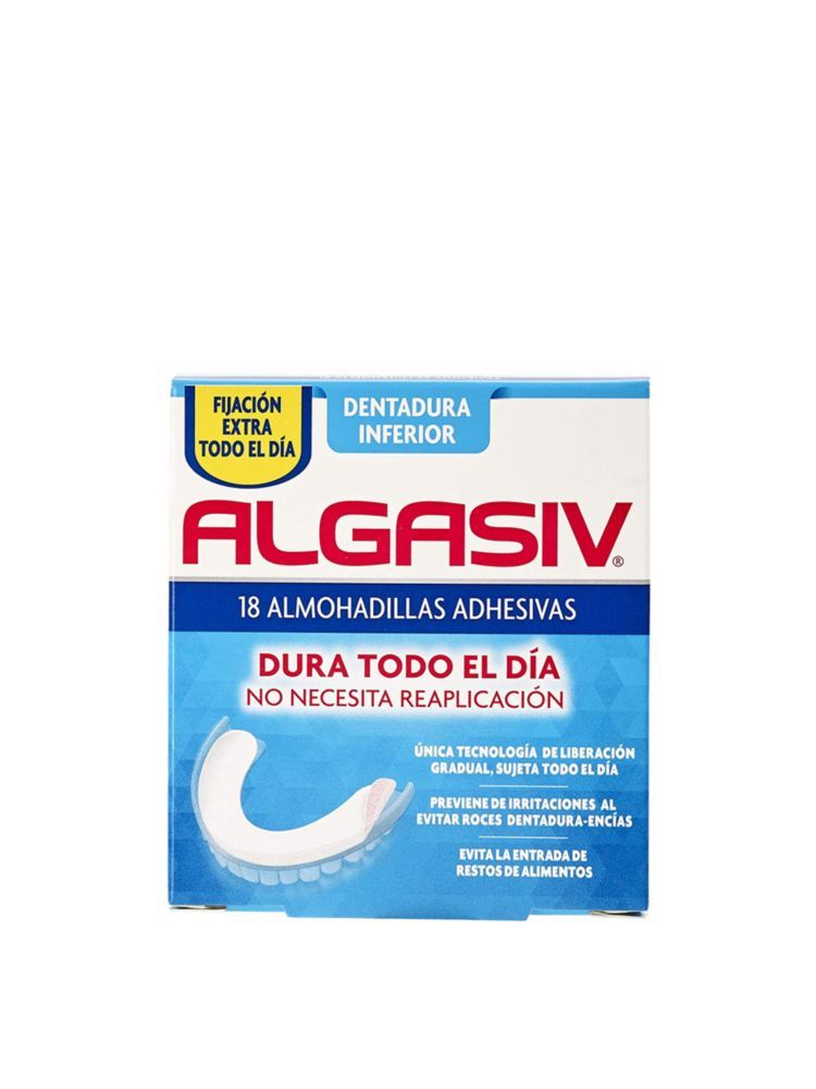 ABAISSEMENT des coussinets adhésifs ALGASIV 18 u