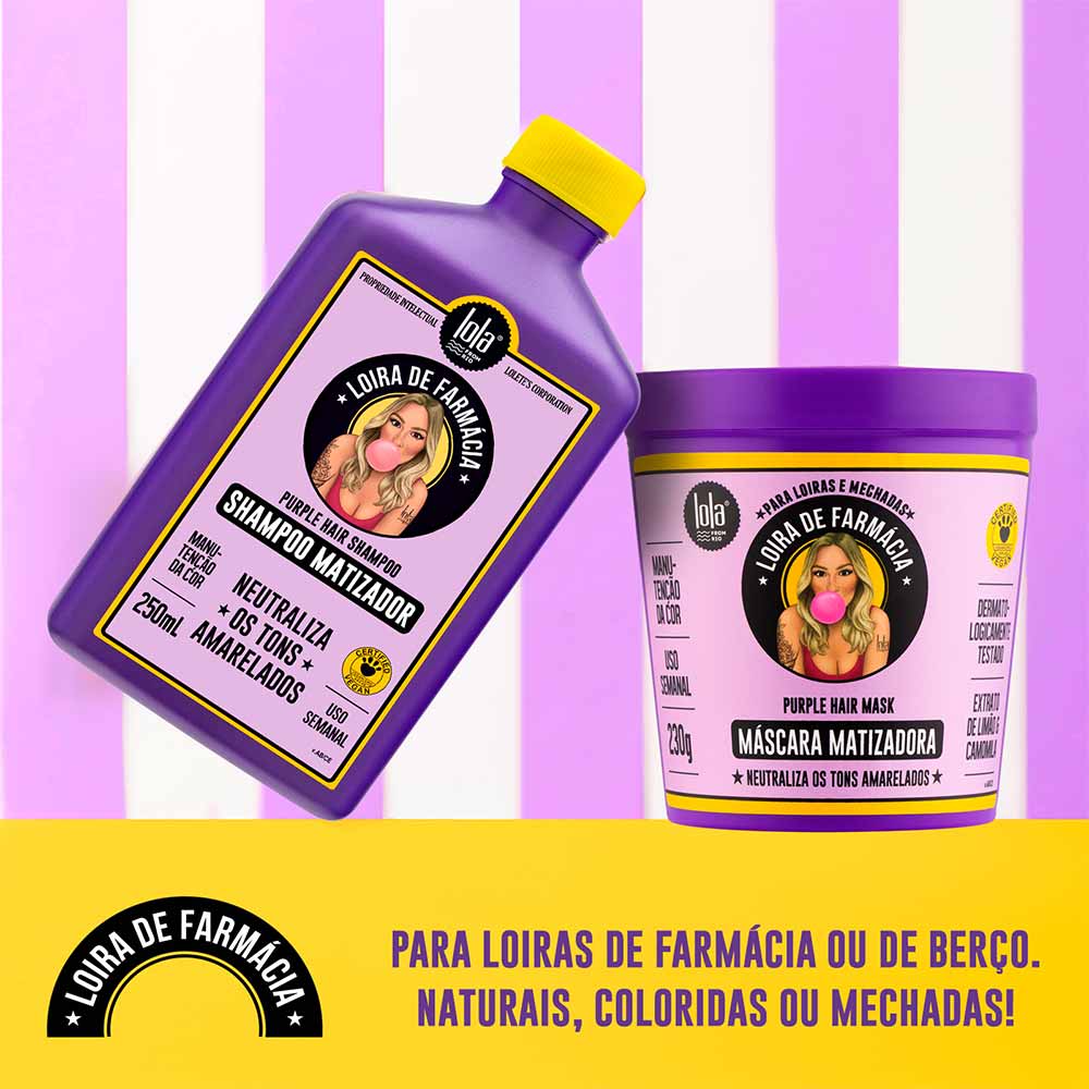 LOLA COSMETICS Loira de Farmácia Maschera Matizadora 230 ml