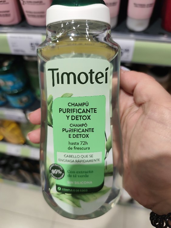 Shampoo purificante e detossinante TIMOTEI con estratto di tè verde per capelli grassi 300 ml