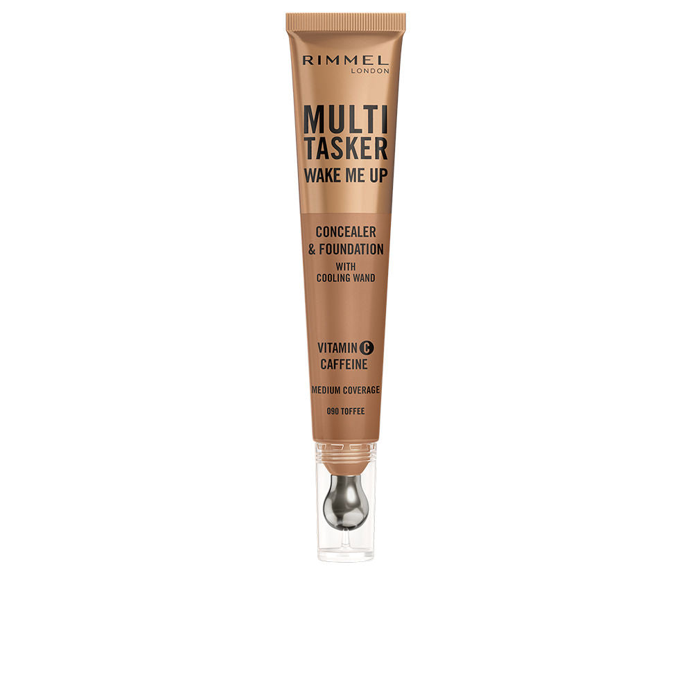 RIMMEL LONDON MULTITASKER WAKE ME UP concealer and foundation #Toffee 20 ml