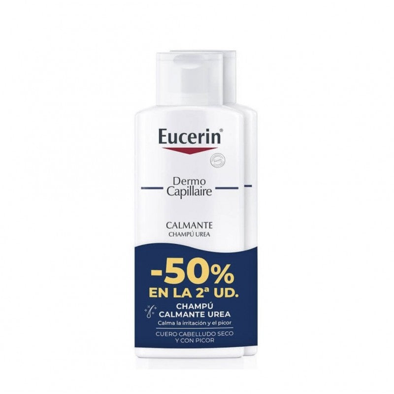 EUCERIN DERMO CAPILLAIRE shampoo lenitivo all'urea confezione da 2 x 250 ml