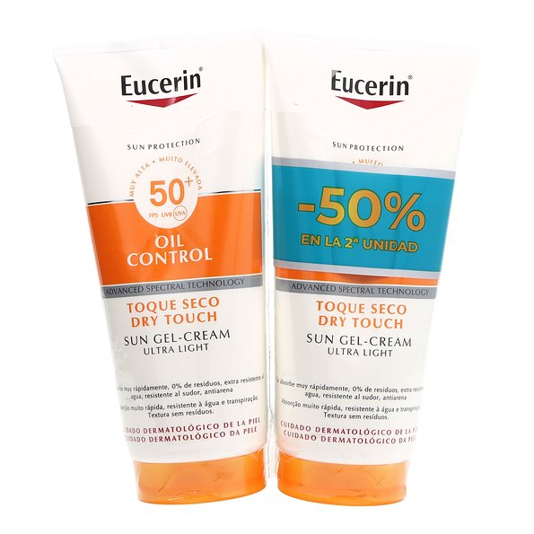 EUCERIN SUN BODY OIL CONTROL gel-cream SPF50+ pack 2 x 200 ml