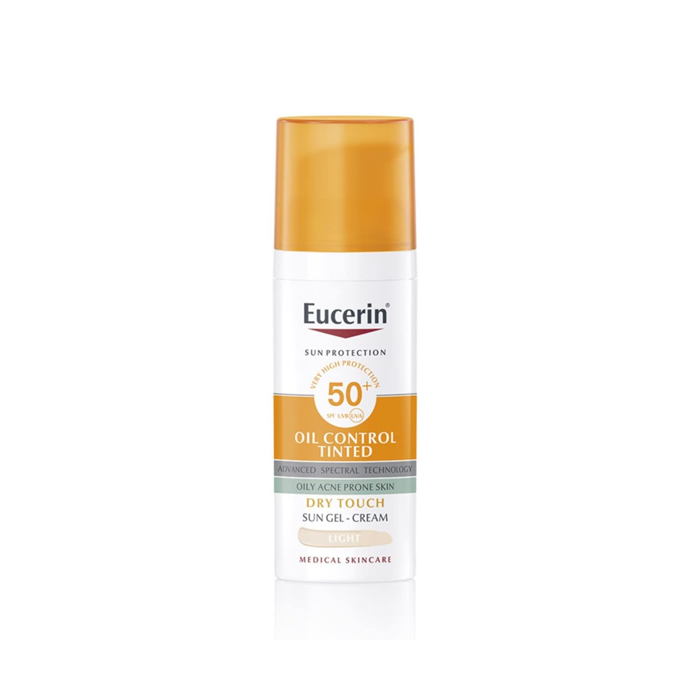 EUCERIN SUN PROTECTION oil control dry touch gel-cream color SPF50+ #light 50 ml
