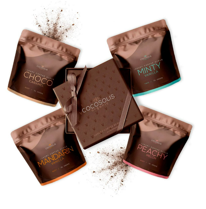 COFANETTO COCOSOLIS LUXURY COFFEE SCRUB 4 pz