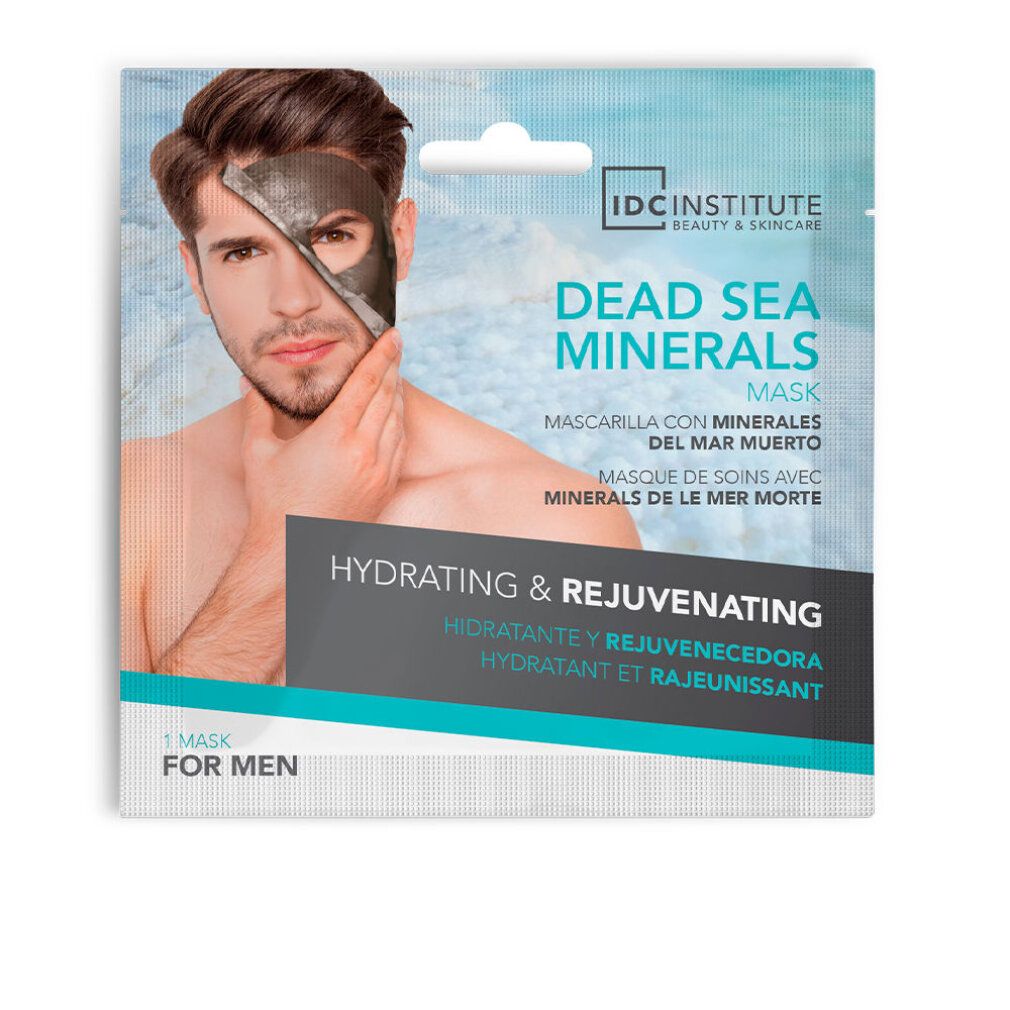 IDC INSTITUTE DEAD SEA MINERALS maschera idratante e rivitalizzante per uomo 22 gr