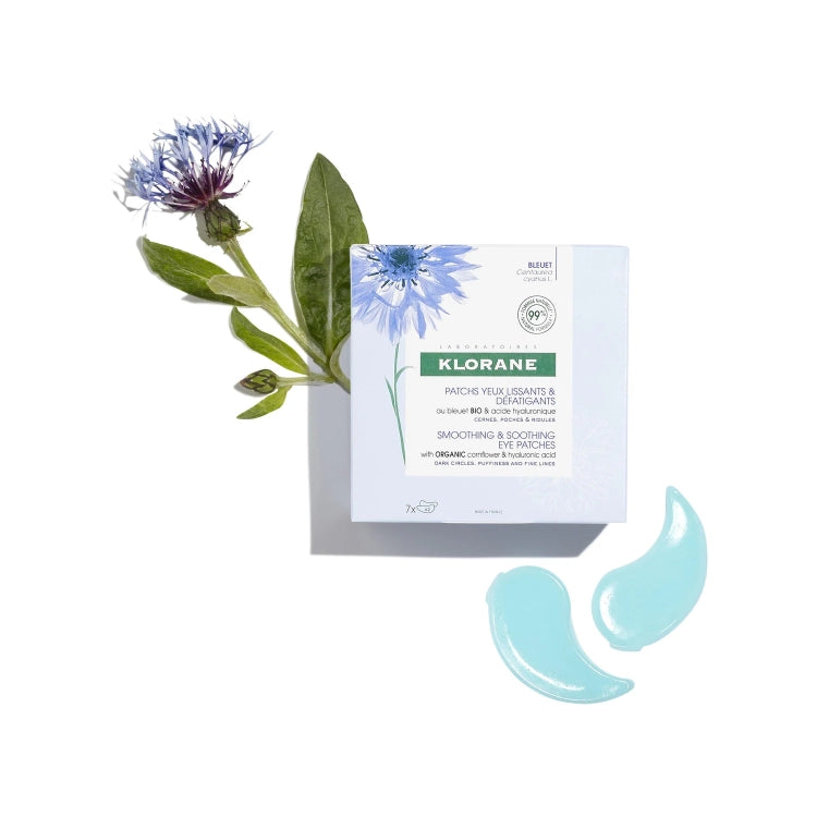 KLORANE Cornflower &amp; Hyaluronic Acid Smoothing Hydro Gel Eye Patches 7 units