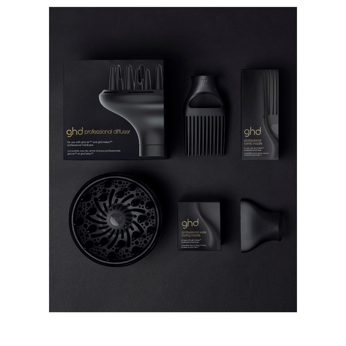 Embout professionnel avec peigne pour ghd helios 1 u