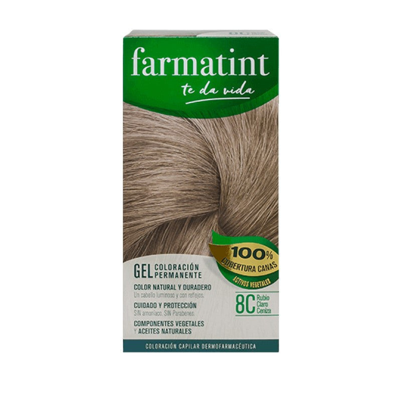FARMATINT GEL coloration permanente #8c-blond cendré clair 5 unités