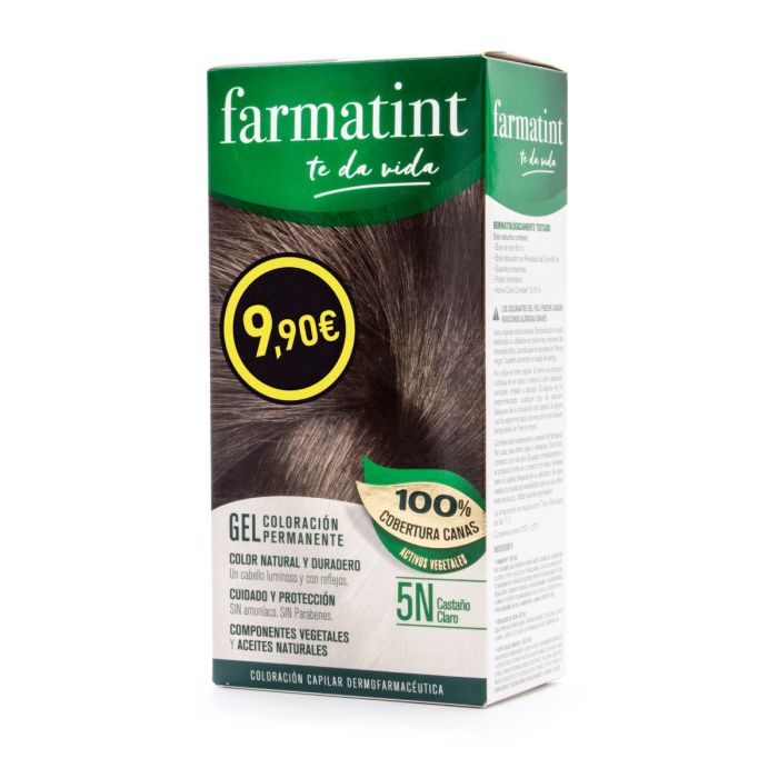 FARMATINT GEL colorazione permanente #5n-castano chiaro 5 unità