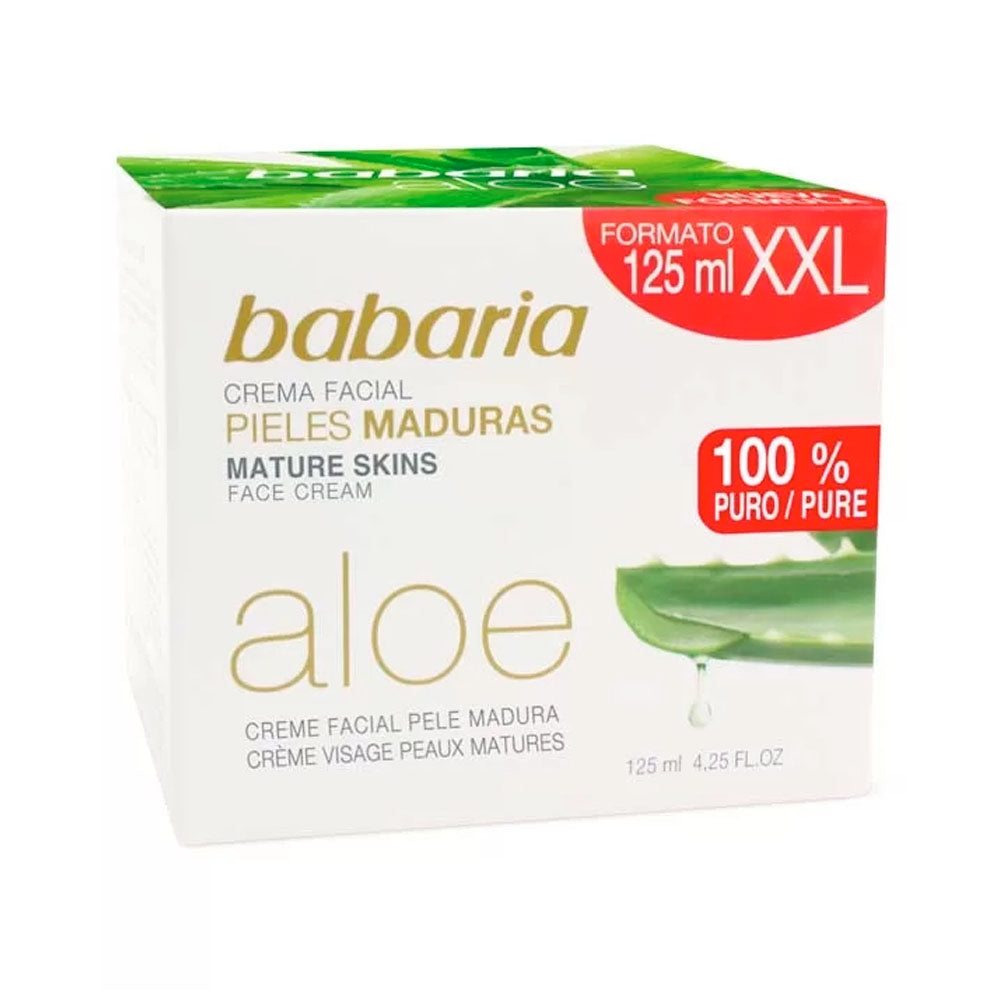 BABARIA ALOE VERA crema facial nutritiva piel madura 125 ml