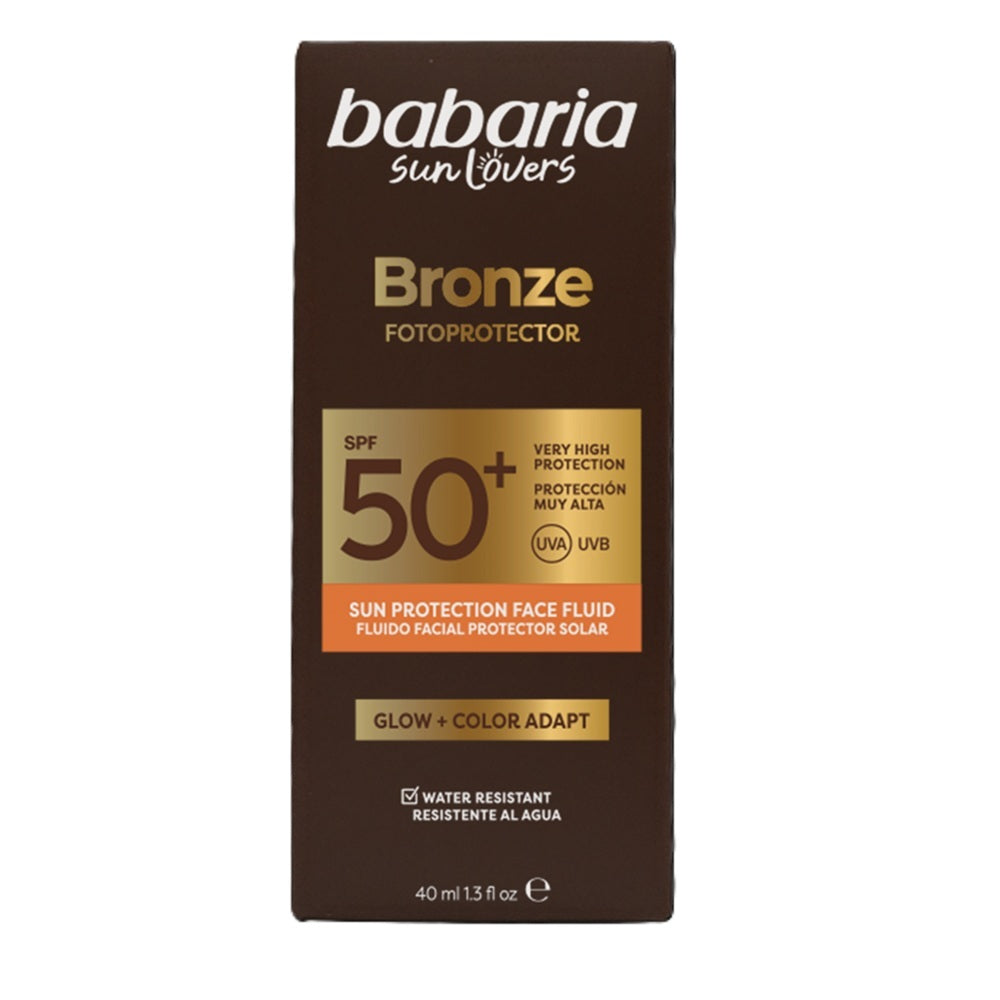 BABARIA SUN LOVERS BRONZE fluido solar facial SPF50+ 40 ml