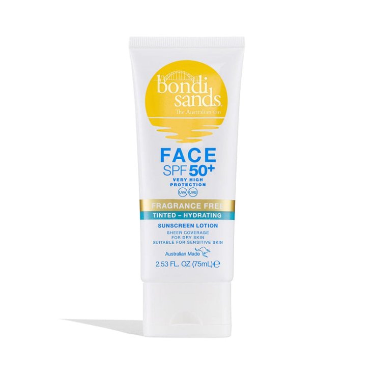 BONDI SANDS FACE SPF50+ moisturizing facial lotion with color 75 ml