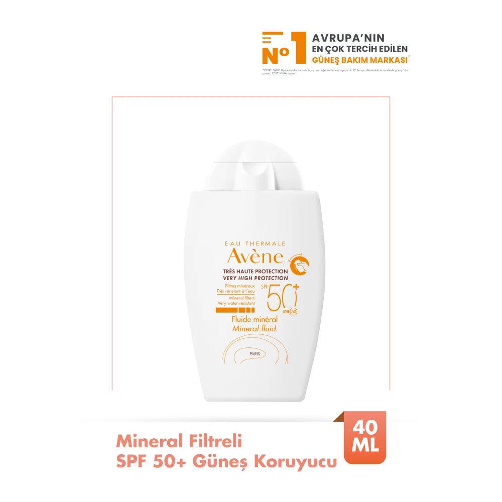 AVÈNE SOLAIRE HAUTE PROTECTION fluido minerale SPF50+ 40 ml