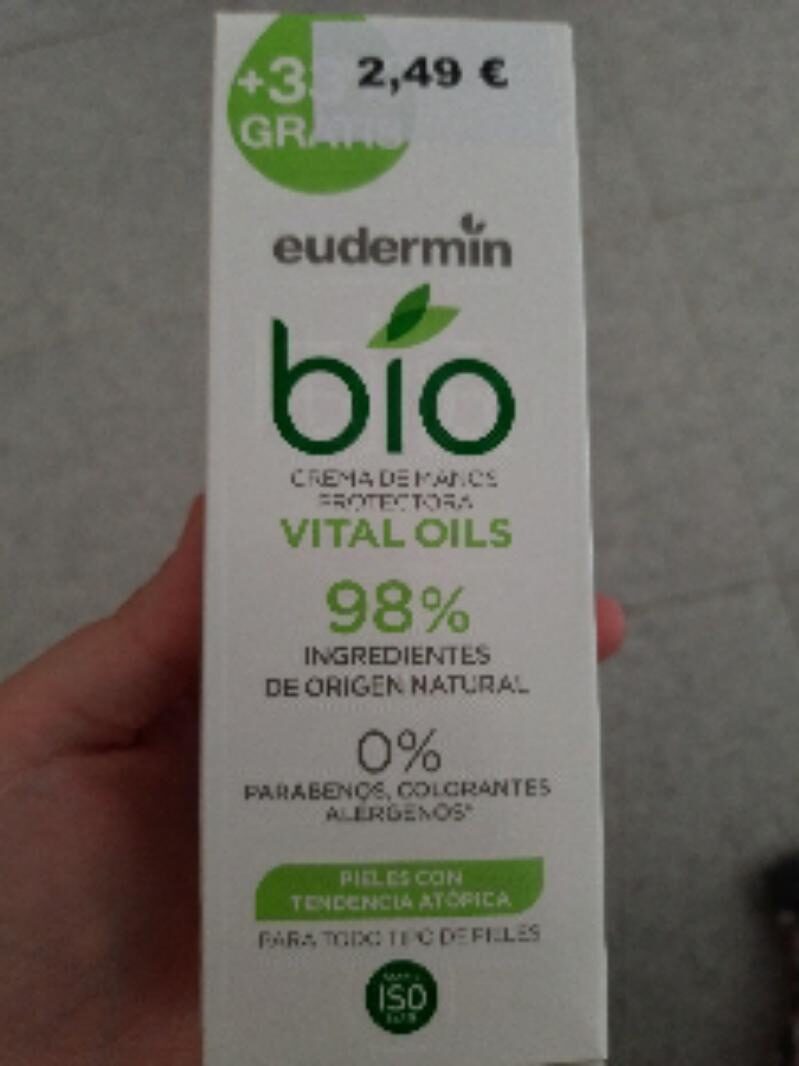 EUDERMIN Organic Crema protettiva mani 100 ml