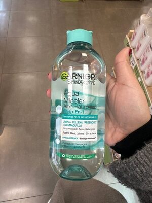 GARNIER SKINACTIVE Eau Micellaire Aloe Acide Hyaluronique Tout-en-1 Tous Types de Peaux 400 ml