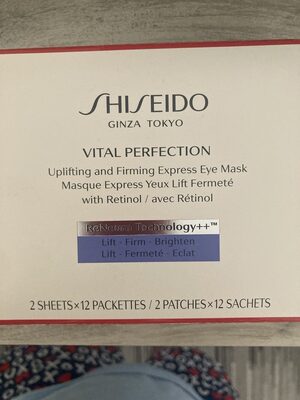 SHISEIDO VITAL PERFECTION uplifting & firming express eye mask 12 fg