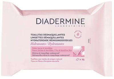DIADERMINE MAKE-UP REMOVER WIPES moisturizing dry-sensitive skin 25 u