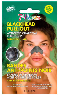 7TH HEAVEN CHARCOAL strisce purificanti per pori 3 u