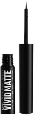NYX PROFESSIONAL MAKE UP VIVID MATTE eyeliner liquido #black 2 ml