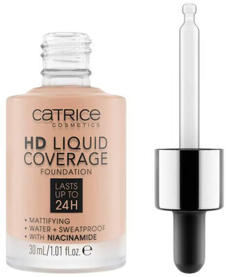 CATRICE HD LIQUID COVERAGE FOUNDATION lasts up to 24h #020-rose beige