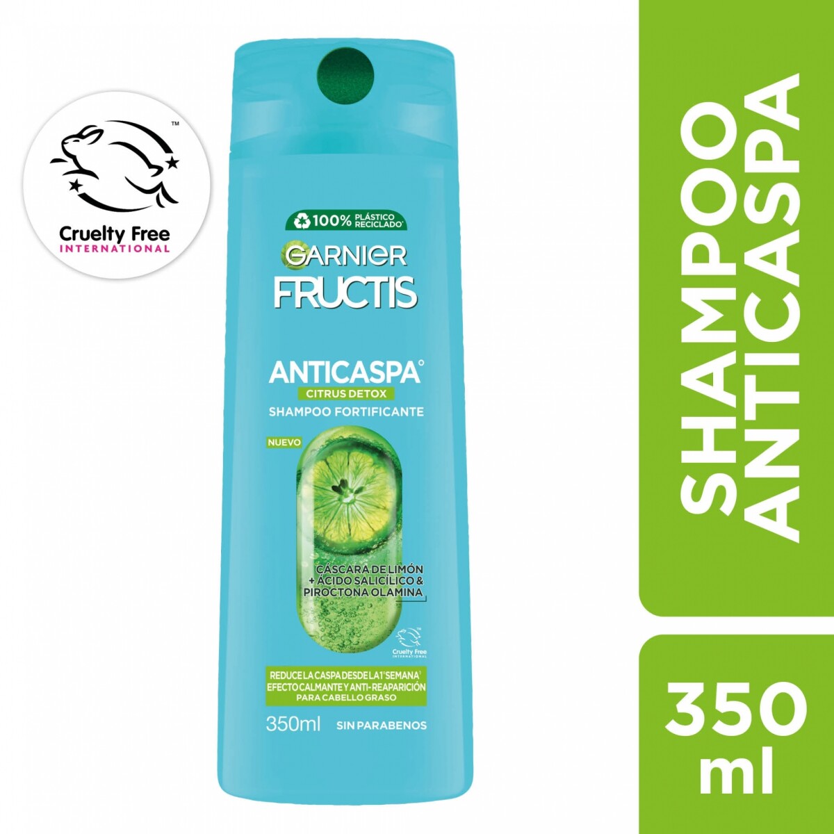 GARNIER FRUCTIS Shampoo fortificante antiforfora 360 ml