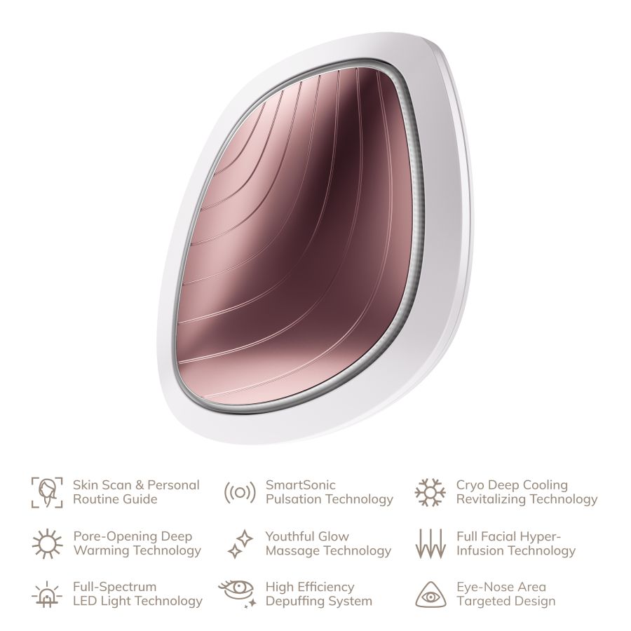 GESKE SMART APP GUIDED mascarilla sónica cálido y fresco 9 en 1 #rosa 1 u