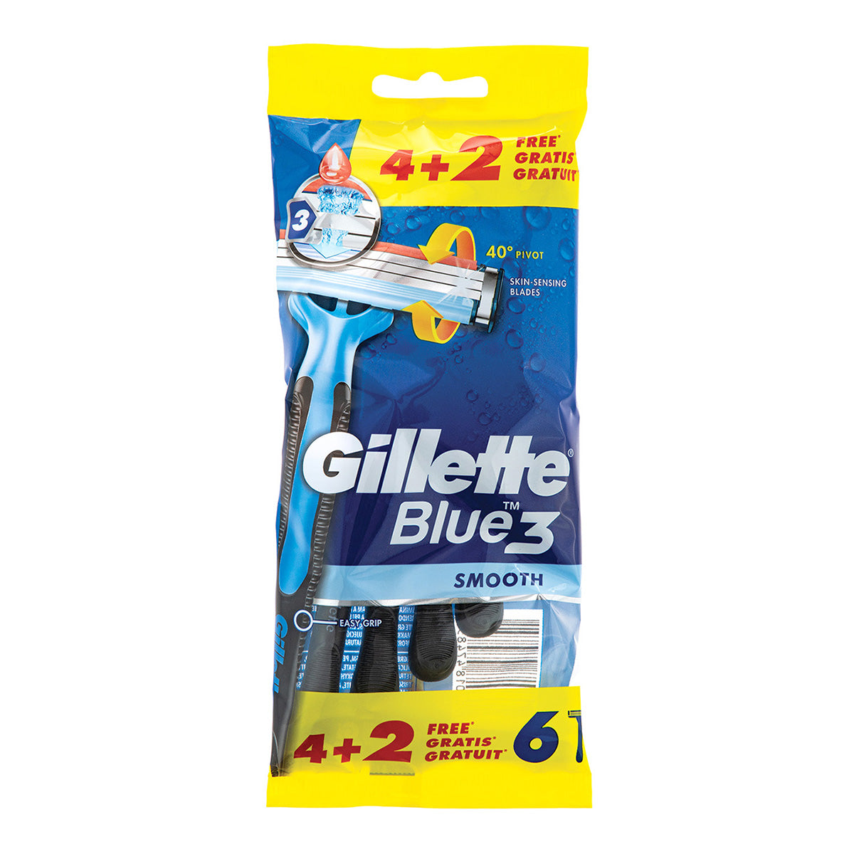 GILLETTE BLUE 3 rasoi usa e getta 6 unità
