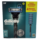 GILLETTE MACH 3 rasoio + 6 ricambi