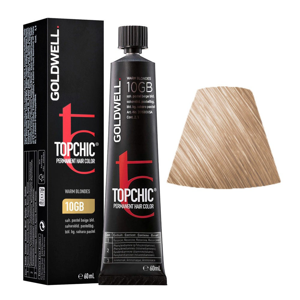 GOLDWELL TOPCHIC permanent hair color #10GB 60 ml