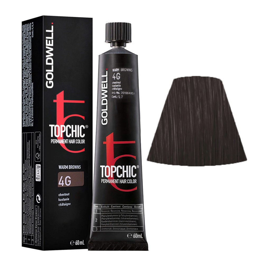 GOLDWELL TOPCHIC permanent hair color #4G 60 ml