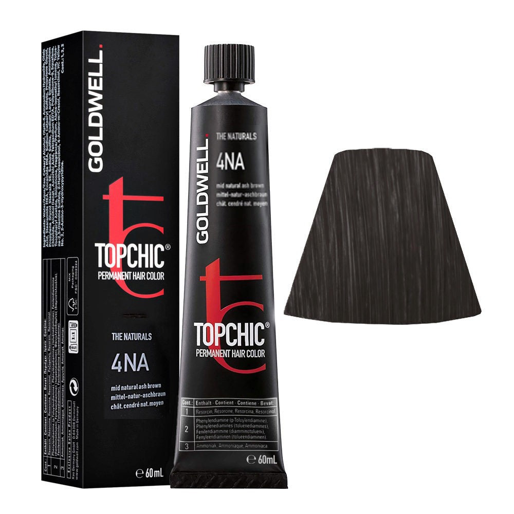 GOLDWELL TOPCHIC permanent hair color #4NA 60 ml