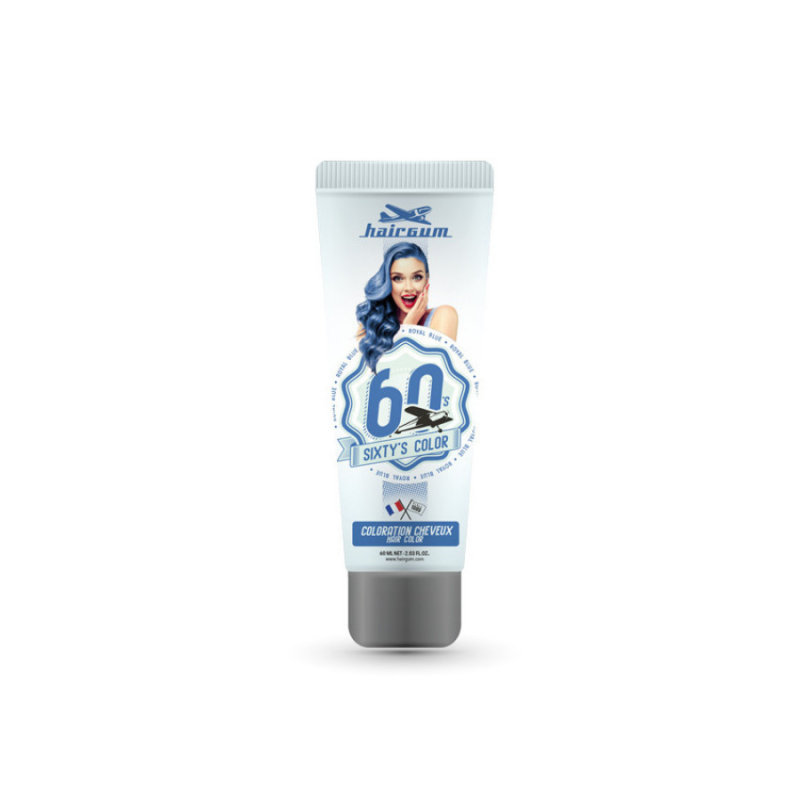 HAIRGUM SIXTY'S COLOR hair color #royal blue