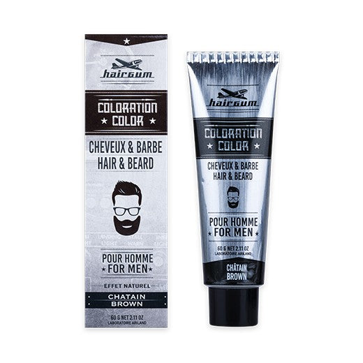 HAIRGUM COLORAZIONE tintura barba e capelli #4-Castano 60 gr