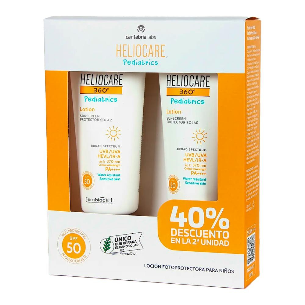 HELIOCARE 360° PEDIATRICS sunscreen lotion SPF50 pack 2 x 200 ml