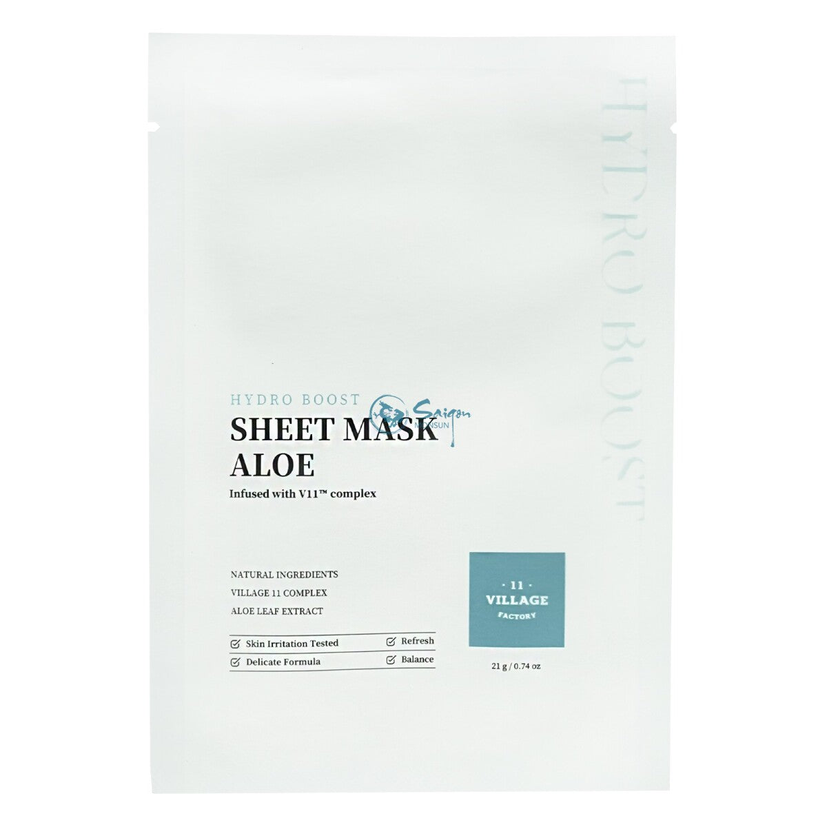 VILLAGE 11 HYDRO BOOST sheet mask aloe 21 gr