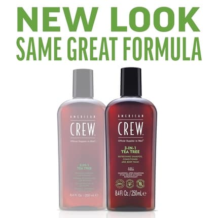 AMERICAN CREW TEA TREE 3 in 1 shampoo, conditioner and body wash 100 ml