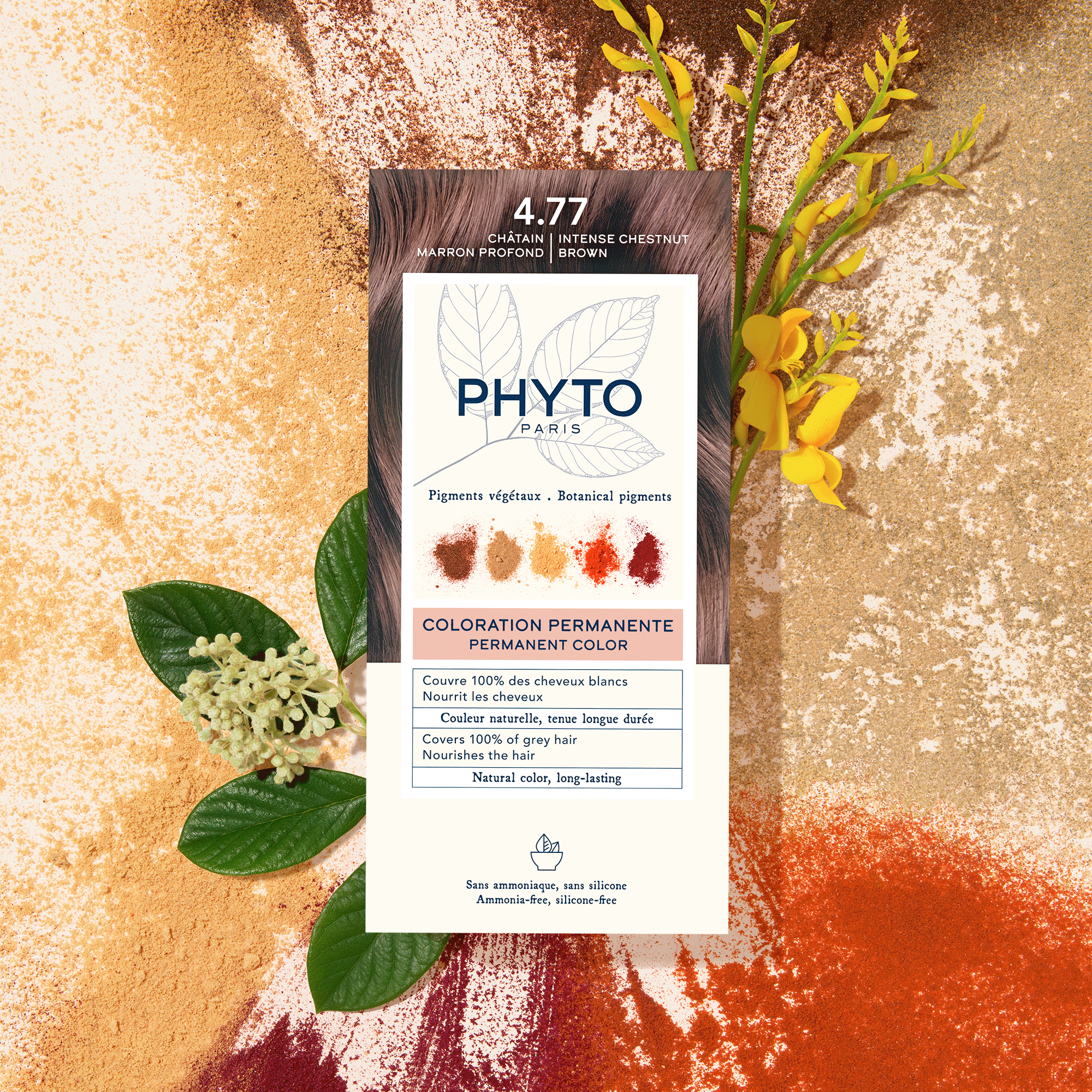 PHYTOCOLOR #5.7-castano marrone chiaro 4 u