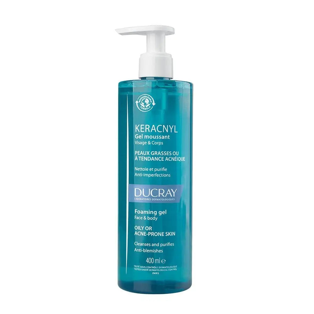 DUCRAY KERACNYL cleansing gel 400 ml
