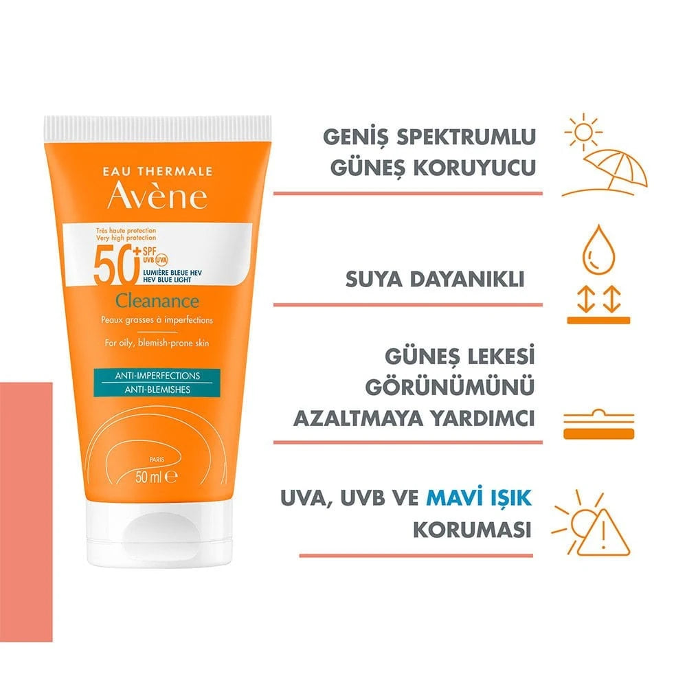 AVÈNE SOLAIRE CLEANANCE solare SPF50+ 50 ml