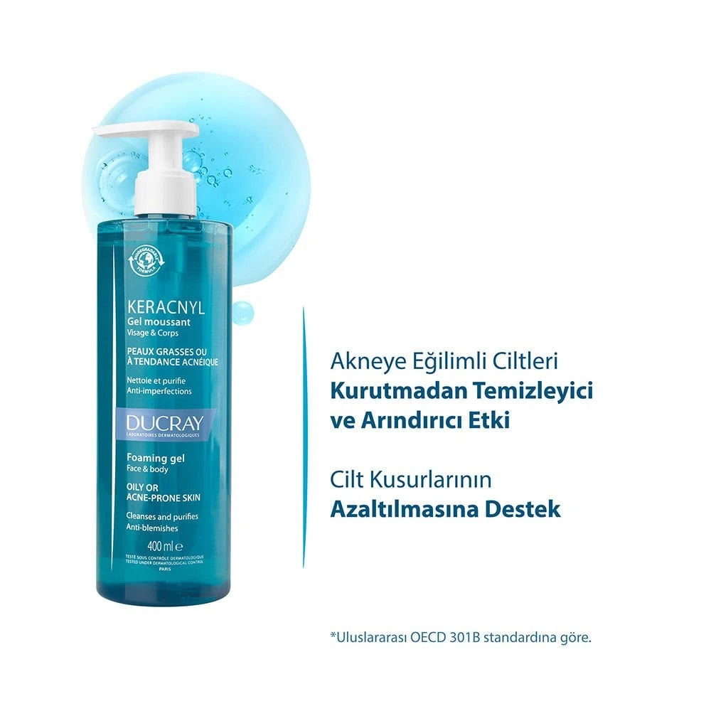DUCRAY KERACNYL cleansing gel 400 ml
