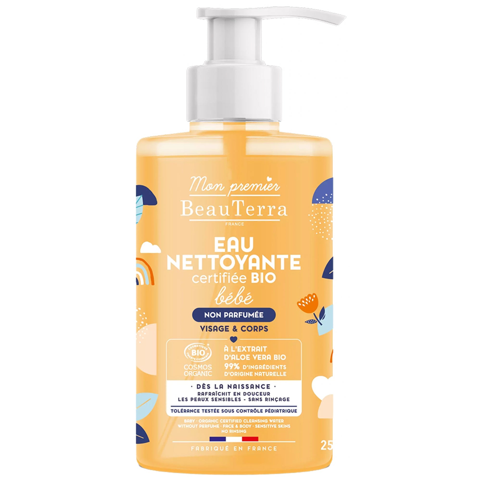 BEAUTERRA BIO BABÉ unscented cleansing water 750 ml