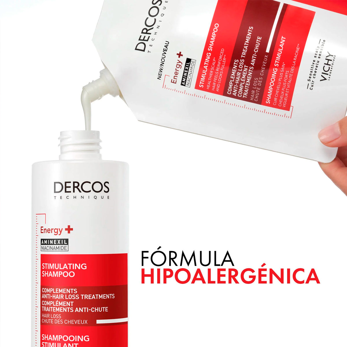 VICHY DERCOS ENERGY+ Stimulating Shampoo Refill 400 ml