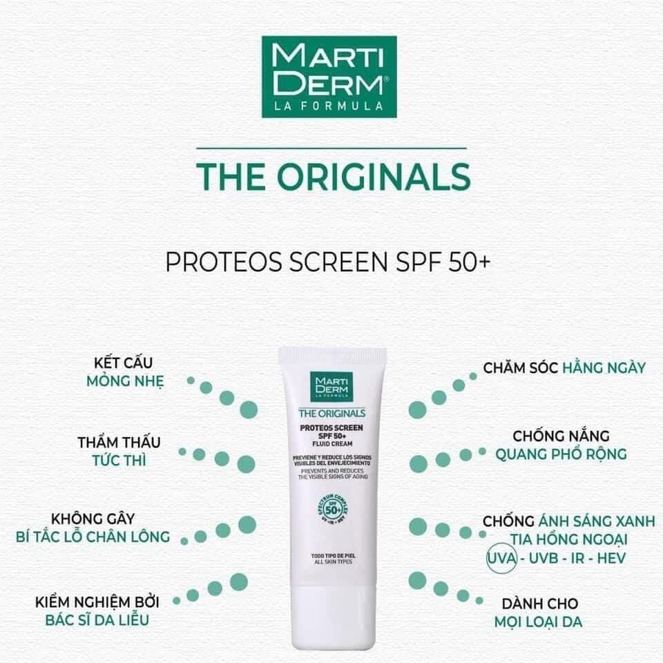 MARTIDERM THE ORIGINALS PROTEOS SCREEN crema SPF50+ 40 ml