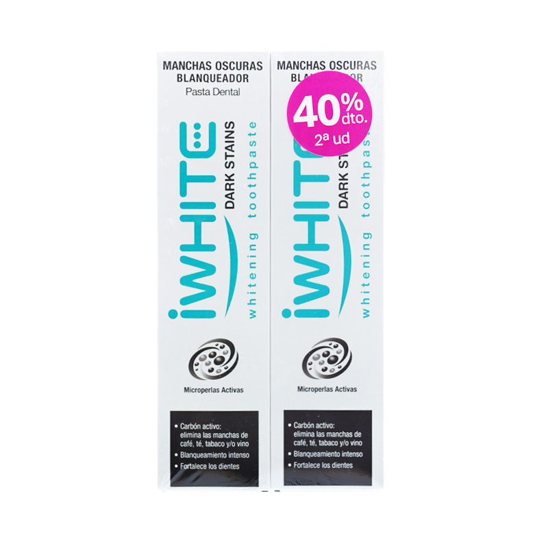 IWHITE DENTIFRICE anti-taches blanchissant pack 2 x 75 ml