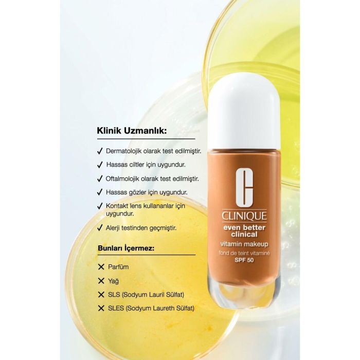 CLINIQUE EVEN BETTER CLINICAL VITAMIN base trucco SPF50 #3-Light Warm 30 ml