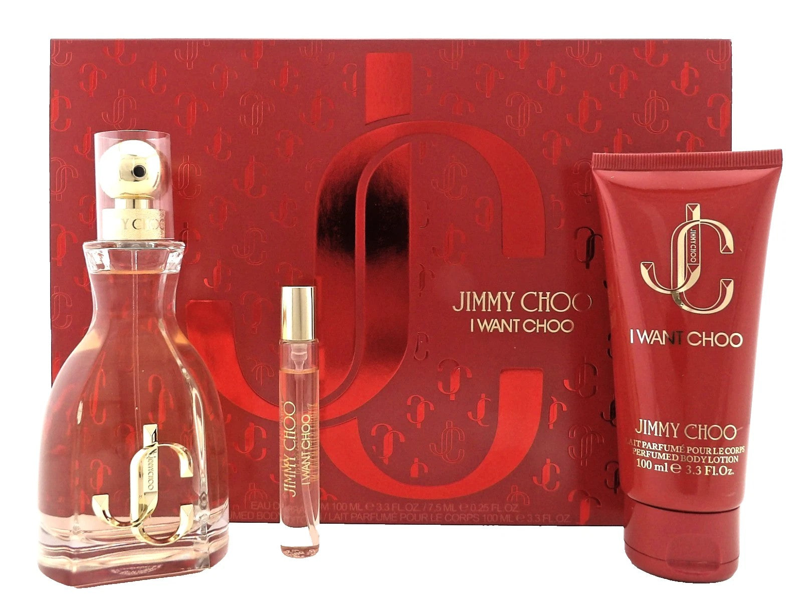 JIMMY CHOO I WANT CHOO Set 3 pezzi con custodia